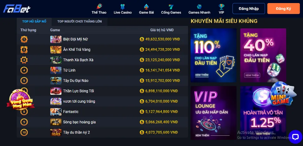 Bảng So Sánh Các Cấp Độ VIP win666